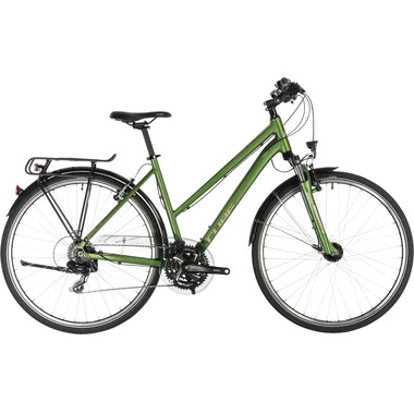 Bicicleta de viaje CUBE TOURING TRAPEZ Mujer Verde 2019 0